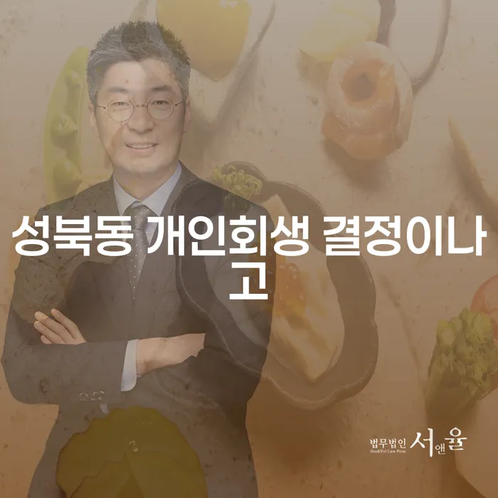 성북동 개인회생 결정이나고