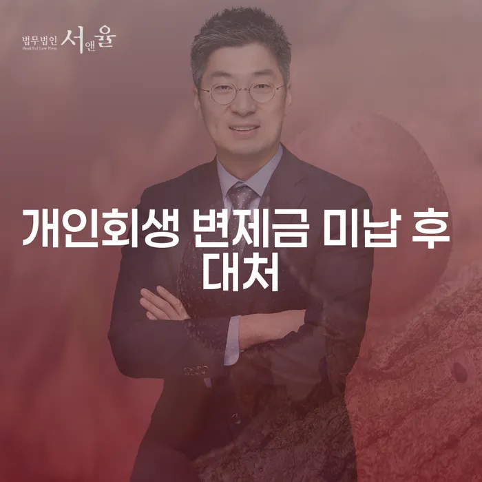 개인회생 변제금 미납 후 대처, 어떻게 해야 할까요?