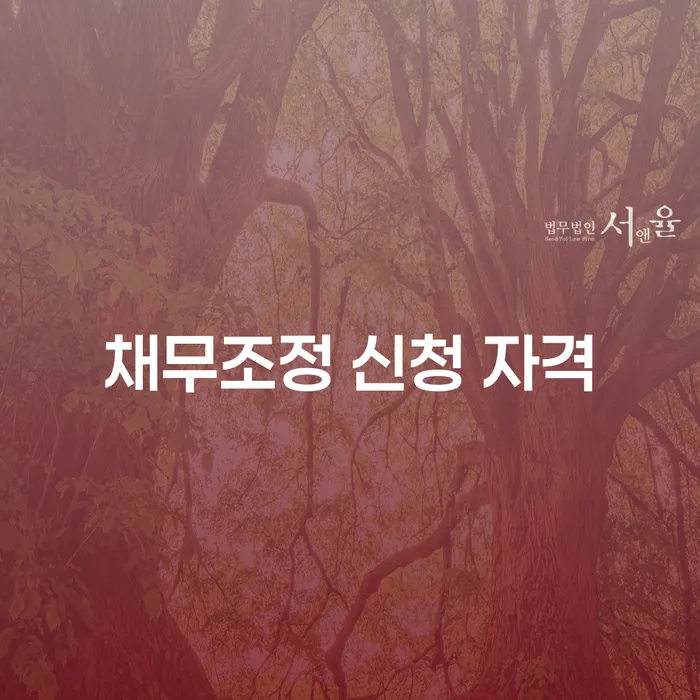 채무조정 신청 자격: 당신에게 적합한 해결책은 무엇인가요?